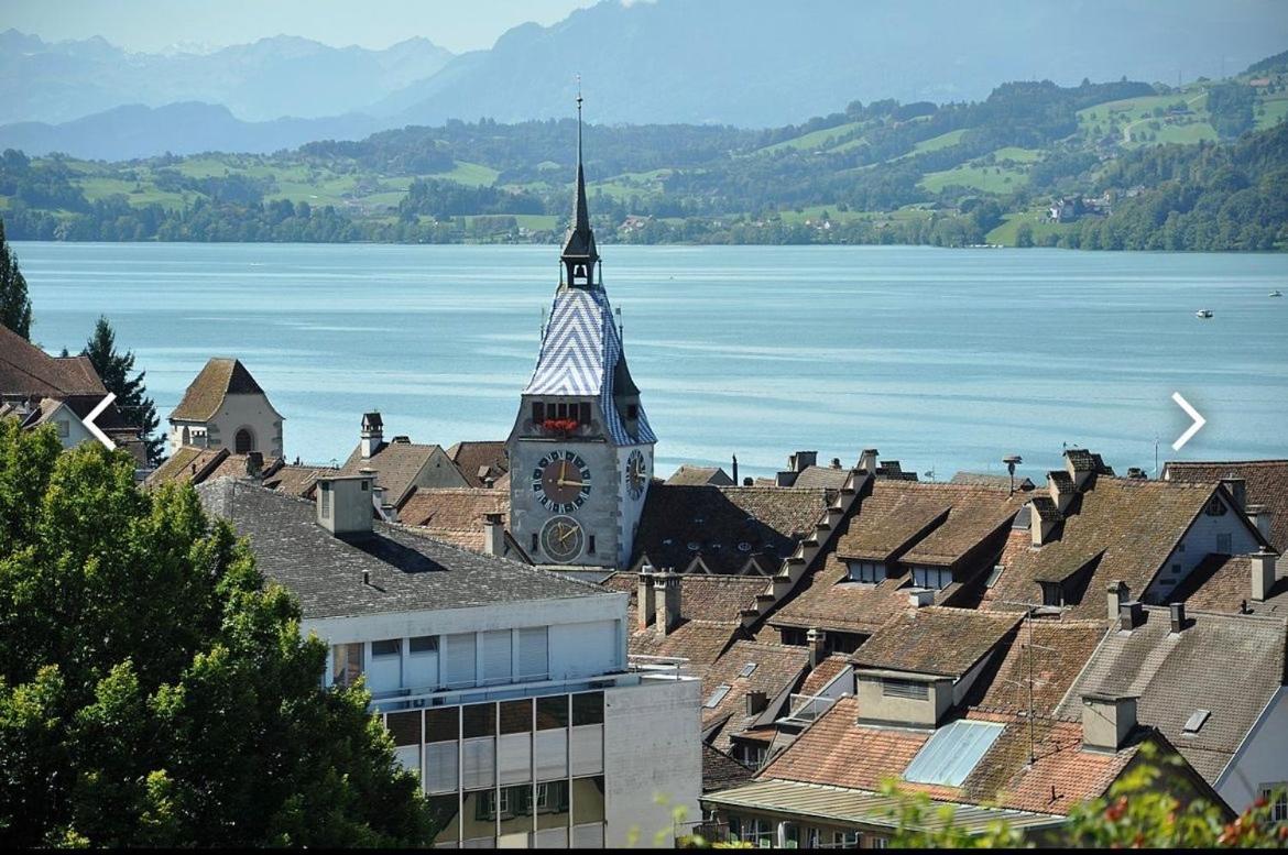 Ferienwohnung Studio Flat In The Heart Of Zug, Ideal For Solo Travellers Exterior foto